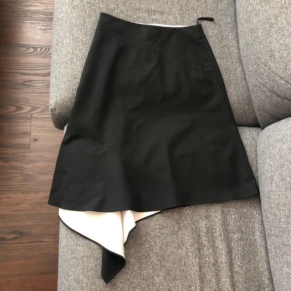 Raoul Classic Asymmetric Black Skirt - Picture 2 of 6